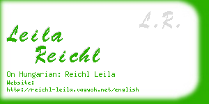 leila reichl business card
